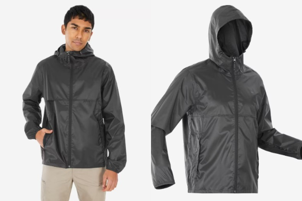 男款登山 5000mm防水外套 Raincut - 黑色