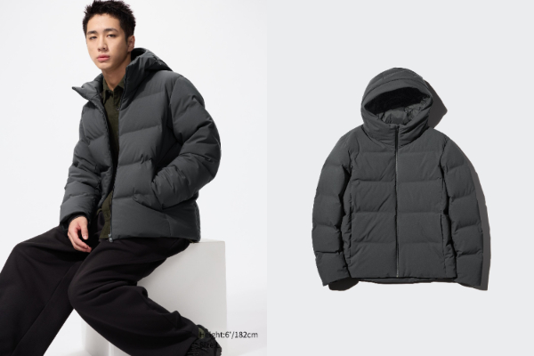 UNIQLO 防風無縫羽絨連帽外套